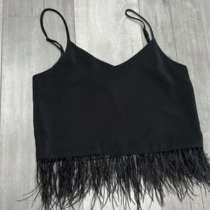 WAYF feathered tank top